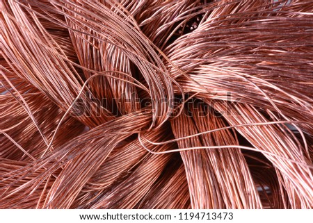Non-ferrous industrial raw materials, copper wire
