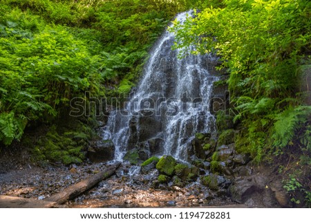 Fairy Falls on Mahkeena falls trail, Columbia River Gorge, Oregon