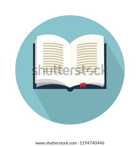 open book icon. Simple illustration of open book vector icon for web - education icon