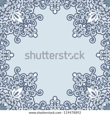 Frame pattern in pastel colors, imitating frosted window glass, decorative vector background