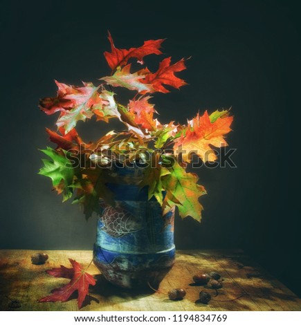 Autumn bouquet. Autumn mood. Still life. Autumn colors. Vintage. Autumn stories.
