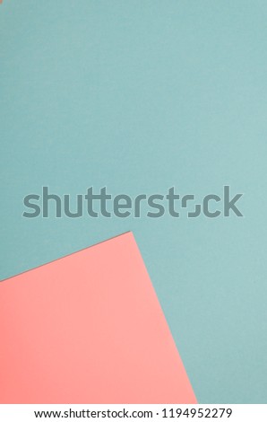 Light-blue vertical background and pink geomethric corner 