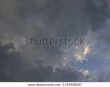 The cloud befor rain storm