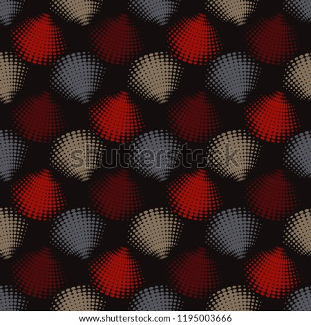 Seamless abstract geometric pattern. Mosaic texture. Halftone. Brushwork. Can be used for wallpaper, textile, invitation card, wrapping, web page background.