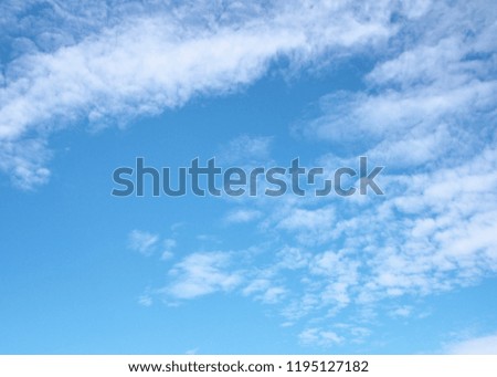 Blue sky with white cloud.Sky in summer.