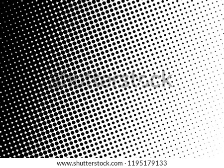 Dots Background. Black and White Vintage Pattern. Pop-art Monochrome Overlay. Modern Texture. Vector illustration