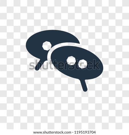 Chat vector icon isolated on transparent background, Chat transparency logo concept
