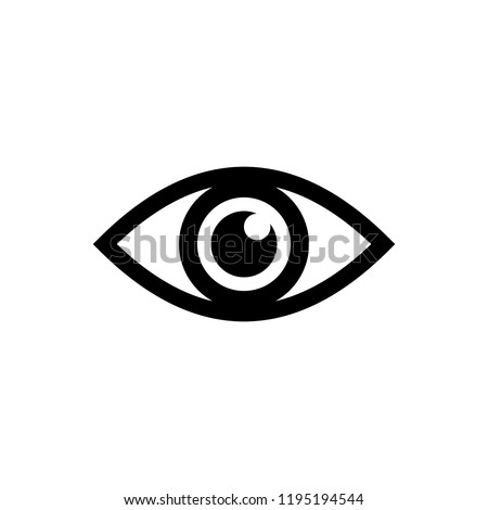 Eye icon. Look and Vision icon. Eye vector icon Royalty-Free Stock Photo #1195194544