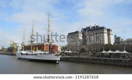 Sail boat in Puerto Madero - Buenos Aires / Argentina