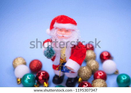 Santa Claus. Christmas decorations