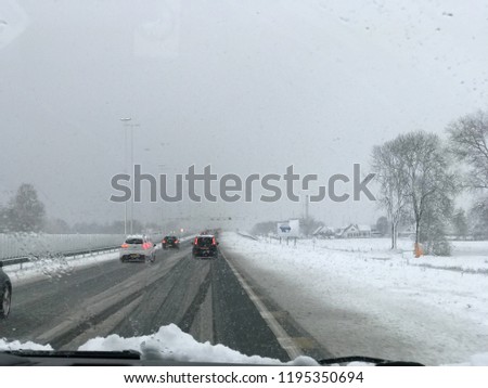 snow on the road
