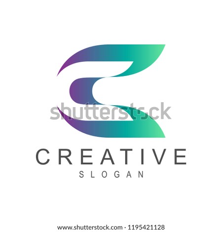 simple flat initial/monogram C logo design