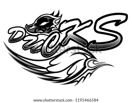 angry ducks wings logo graffiti wallpaper emblem plate
