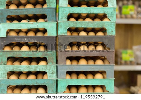Eggs Sold in Supermarket