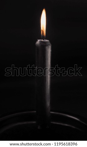 Candle light. Minimalistic decoration