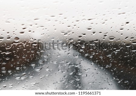 Water Droplets on car window