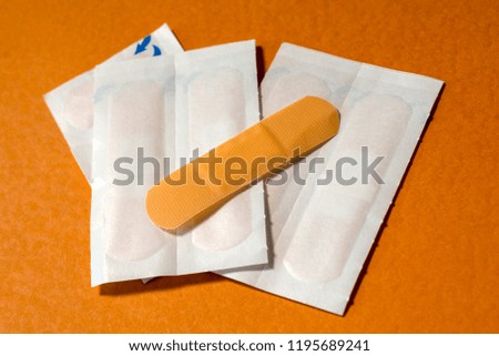 A collection of medicinal sticking plasters