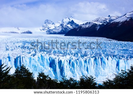 Beautiful shot of the Perito Moreno Glacier in Argentina. This picture captures the vast depth of the glacier and you get to see the beauty of nature.