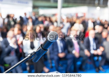 Business presentation or corporate conference Royalty-Free Stock Photo #1195846780