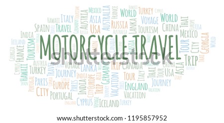 Motorcycle Travel word cloud.