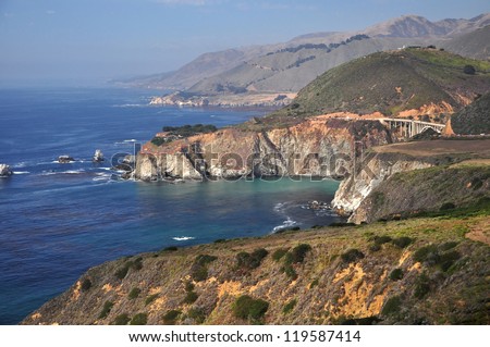Rugged Coastline on Pacific Coast Highway, California