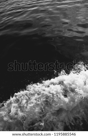 modern beautiful black and white abstract top view photo of waves water 