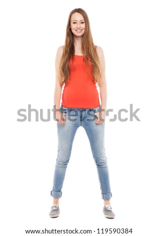 Young woman standing