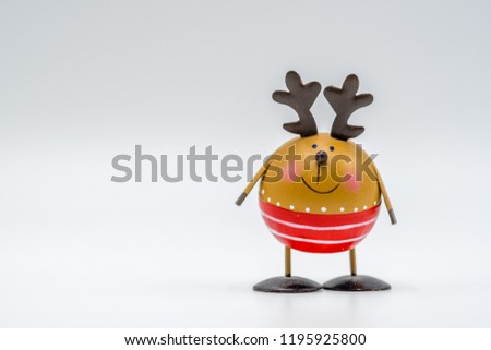 Tin Christmas Reindeer Decoration