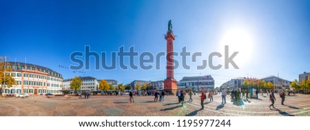 Luisenplatz, Darmstadt, Germany  Royalty-Free Stock Photo #1195977244