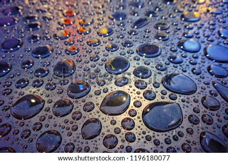Drops of water on the floor