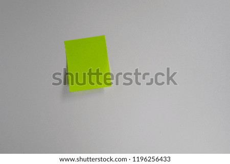 sticky notes on white background
