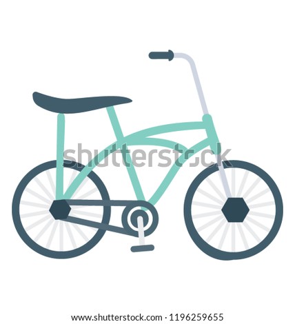 Bicycle flat colored icon