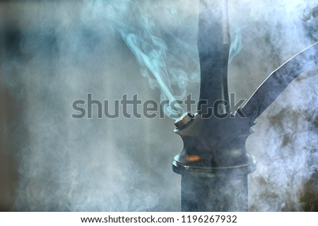 details of hookah smoke / smoking concept east vacation, hookah