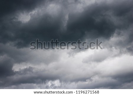 Dark sky with clouds