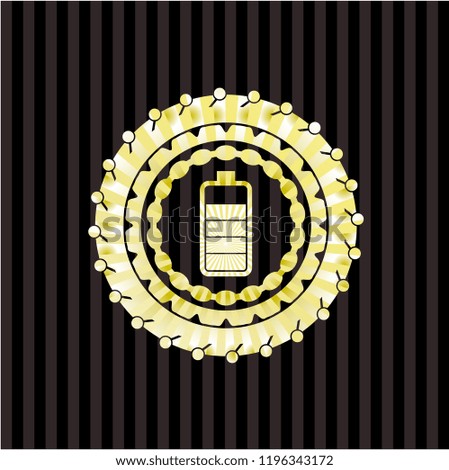 battery icon inside gold badge