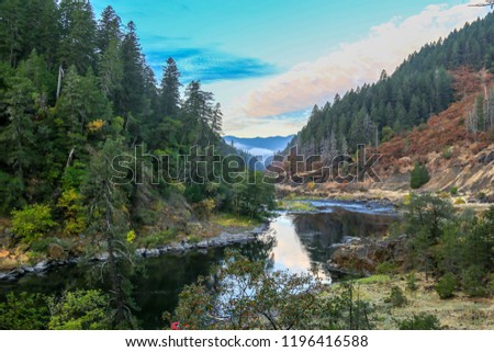 Wild and Scenic Rouge River in October, in Southern Oregon