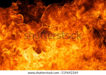 blaze fire flame texture background Royalty-Free Stock Photo #119642269