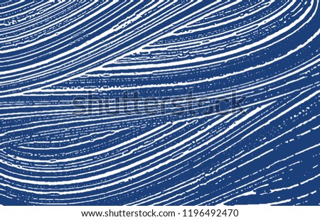 Grunge texture. Distress indigo rough trace. Exceptional background. Noise dirty grunge texture. Excellent artistic surface. Vector illustration.