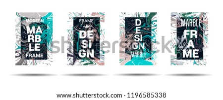 Marble Texture Dynamic Frame Vector Design. Suminagashi Hologram Liquid Paint Ad, Music Poster, Motivational Card, Cover Background. Gradient Overlay Border, Abstract Vector Marble Texture Design