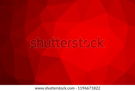 Light Red vector blurry low poly template. Shining colored illustration in a Brand new style. Brand new design for your business.