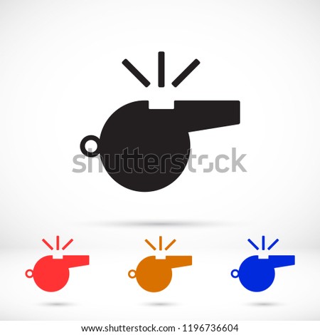 Whistle Vector icon
