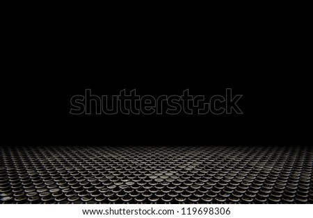  old interior background of circle mesh pattern texture