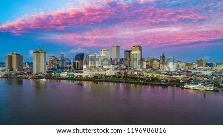 New Orleans, Louisiana, USA Skyline at Sunrise