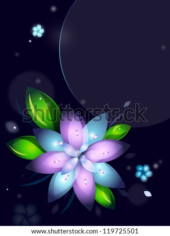 Flower Design for web and vector decoration, greetings, invitations, cards etc.