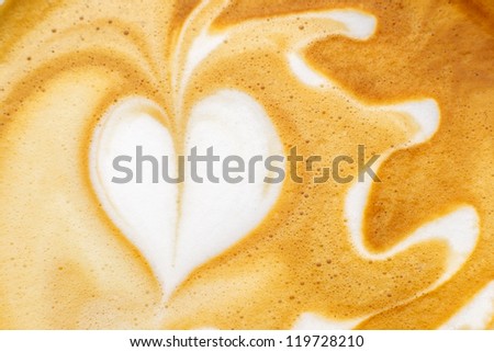 Latte Art, coffee Royalty-Free Stock Photo #119728210