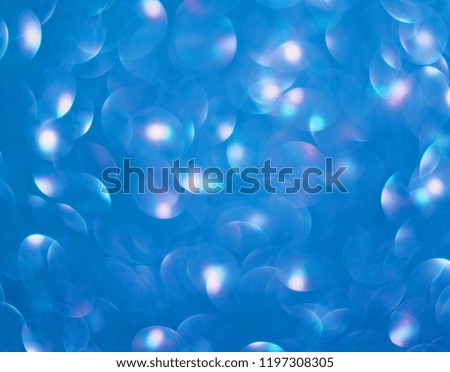 Background of blue lights on blue