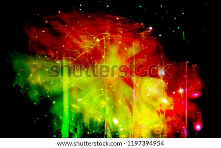 Dark Colorfull sparkle rays with beams abstract elegant background. Dust sparks background.