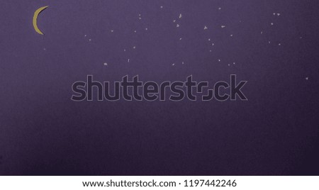 a night sky with stars and moon Royalty-Free Stock Photo #1197442246