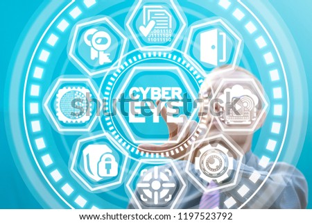 Cyber Eye. AI. Digital Eyes Technology.