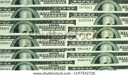 Background from US dollars